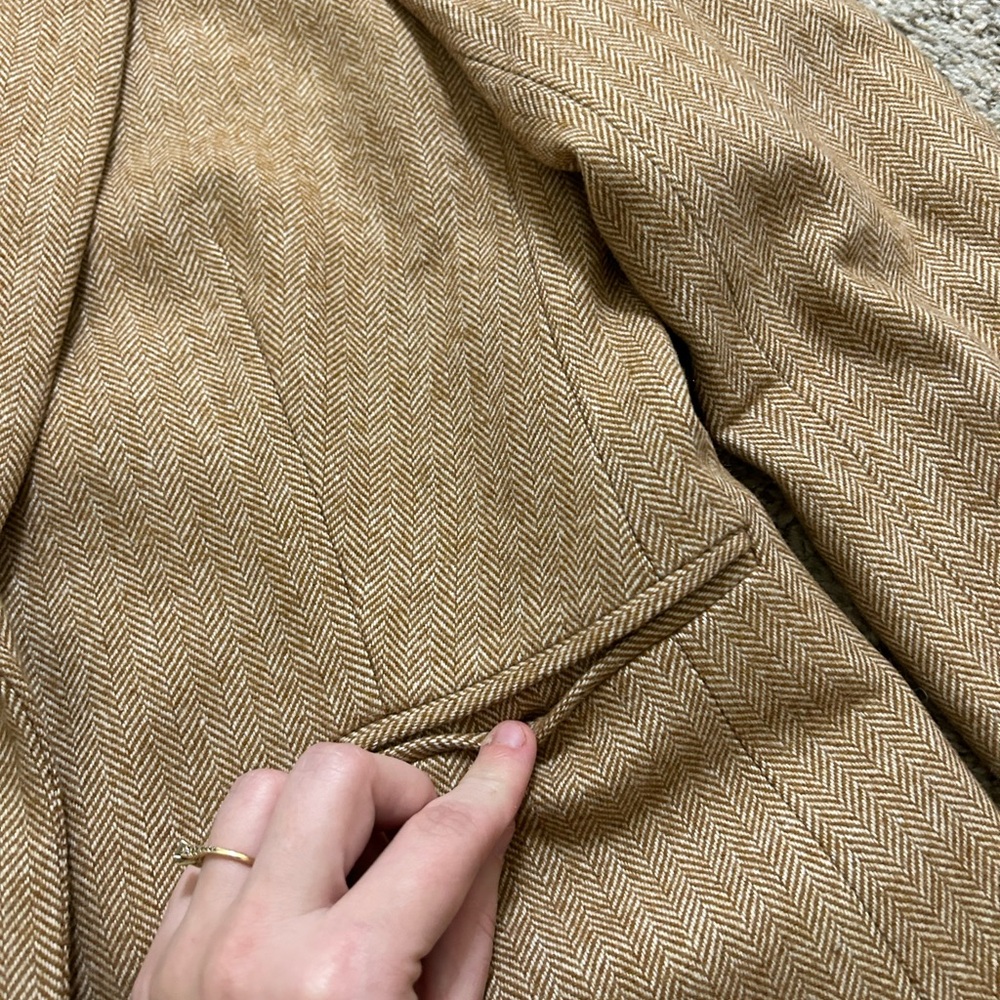 J.Crew Women’s 8P Herringbone Wool Blend Holland Blazer Office Career Academia - Picture 7 of 11